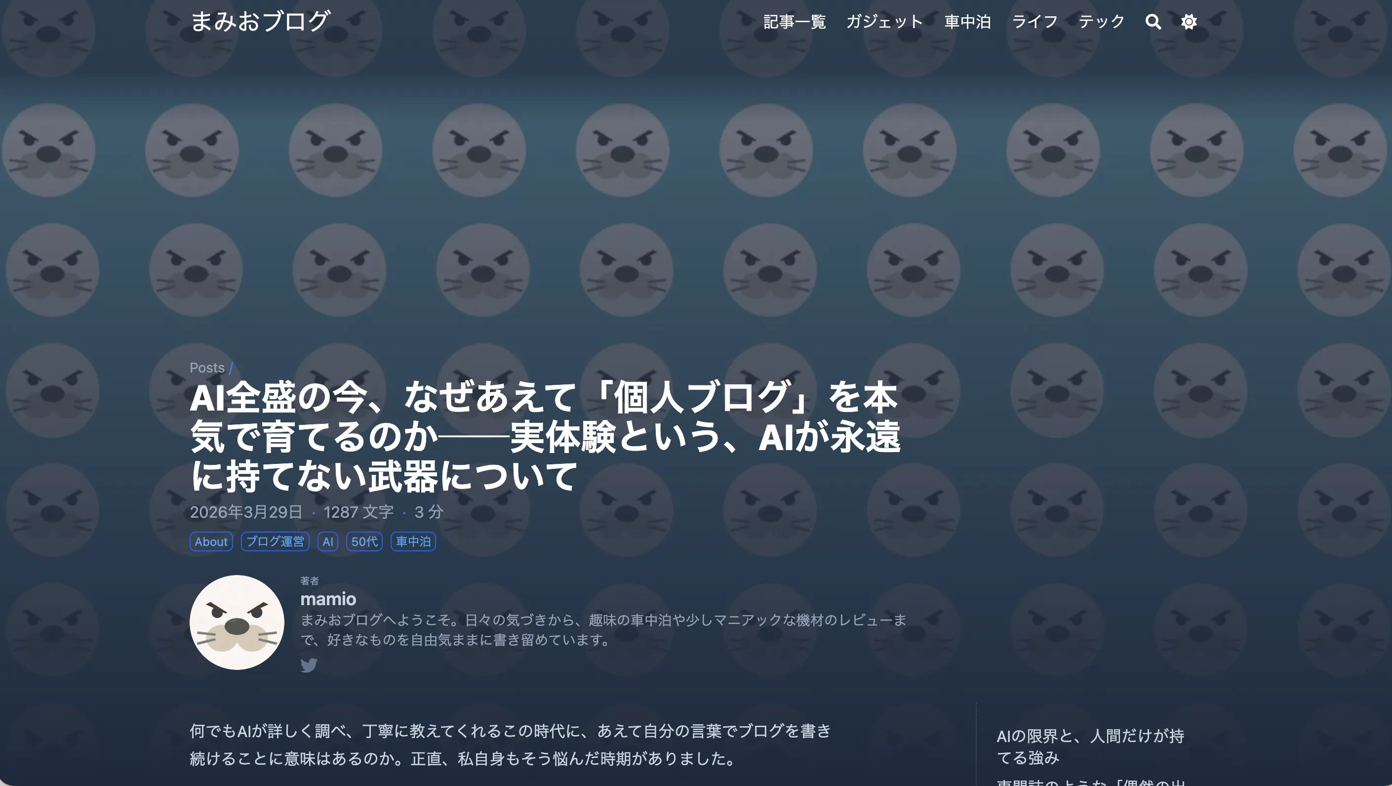 完成したまみおブログ