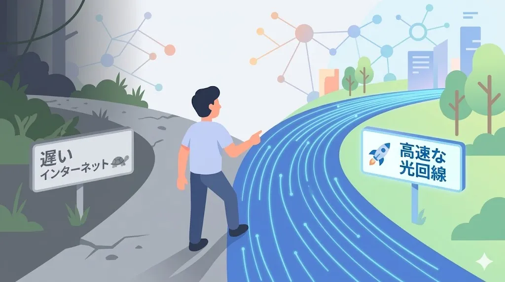 フレッツ光から乗り換えを決めるまでのイメージ