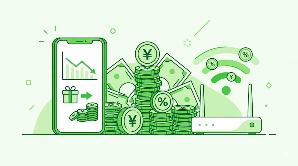 節約・キャッシュバックイメージ