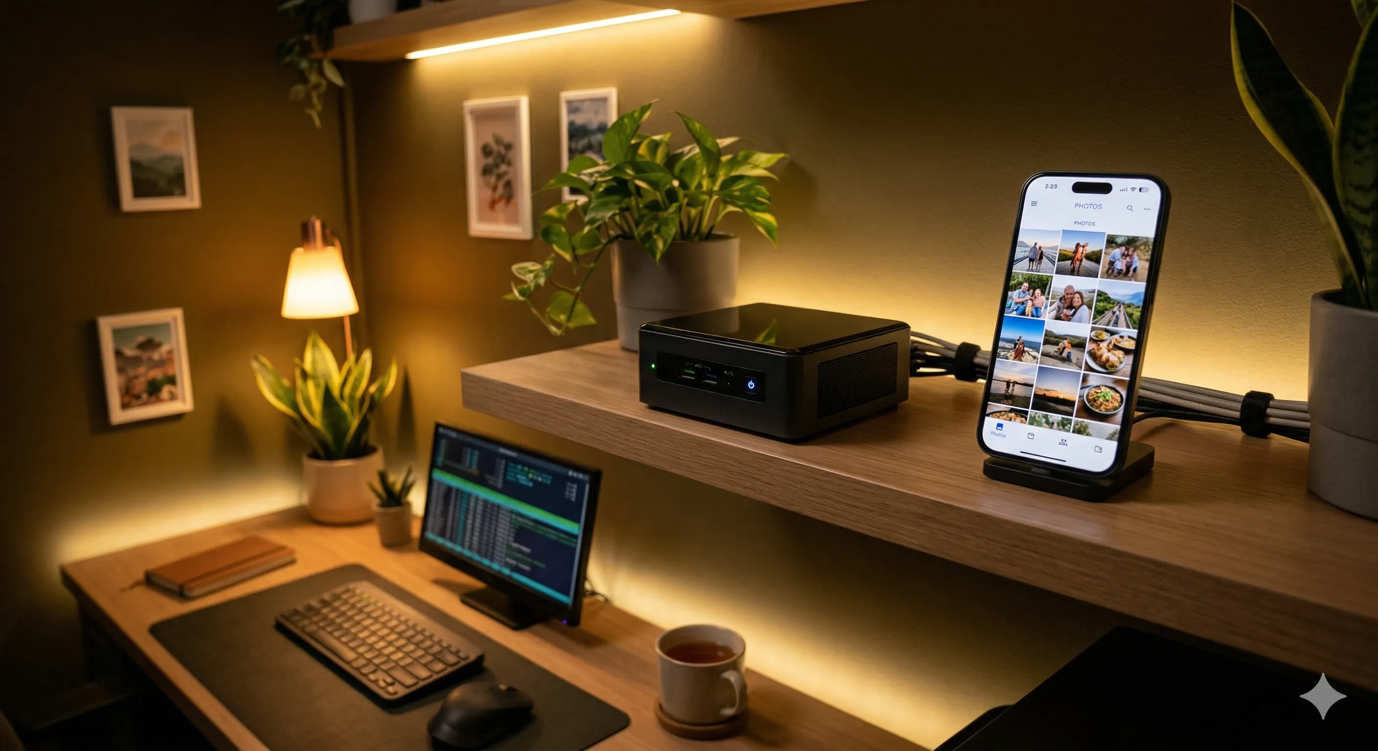 完成したホームサーバー環境